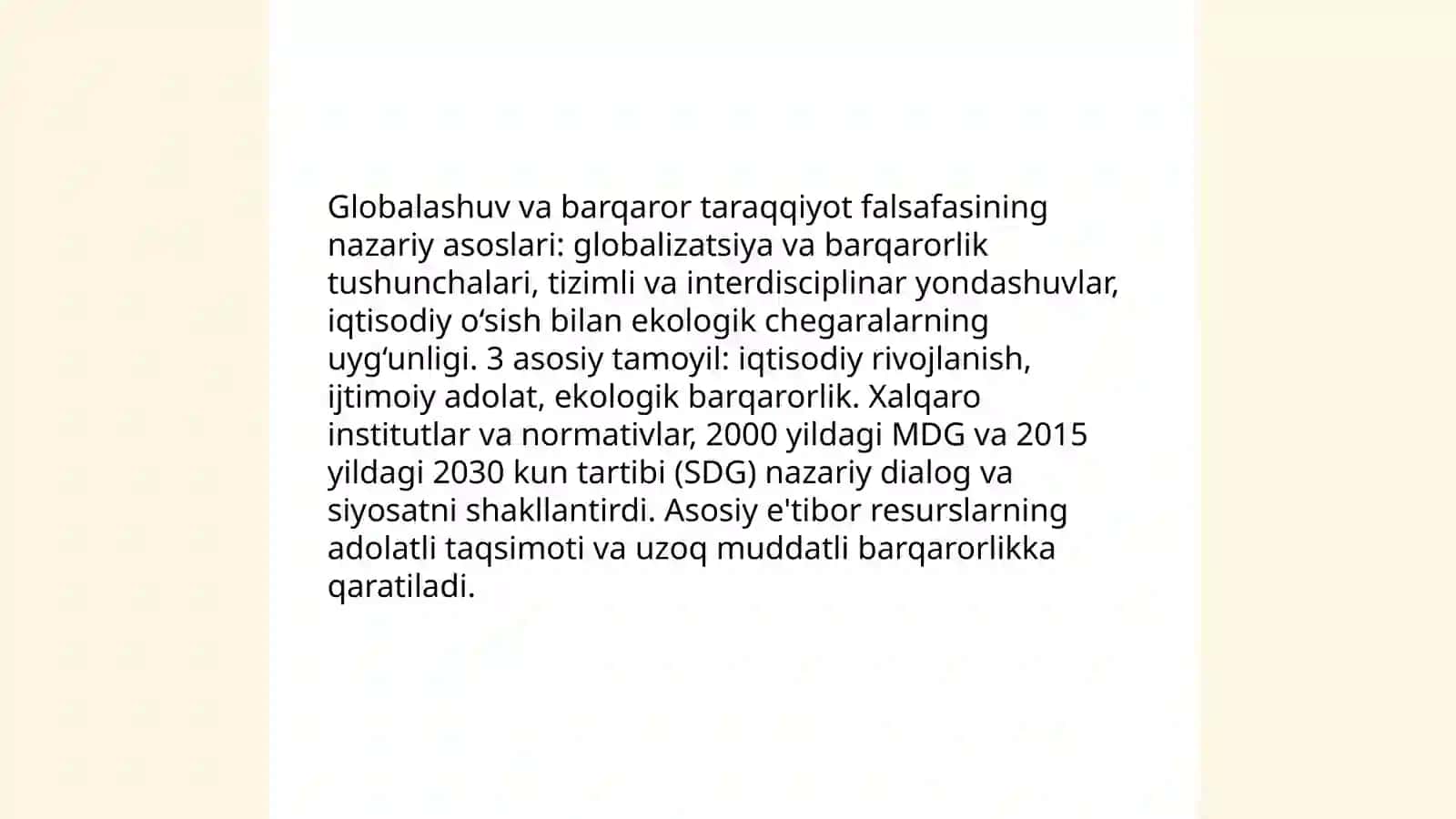Globalashuv va barqaro taraqiyot falsafasi 3