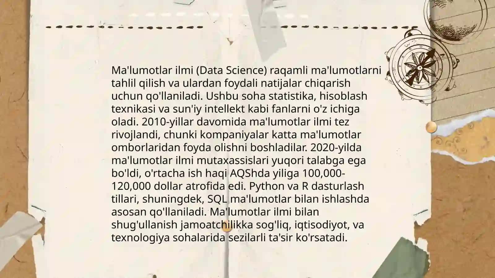 Ma'lumotlar ilmi (Data Science) 3