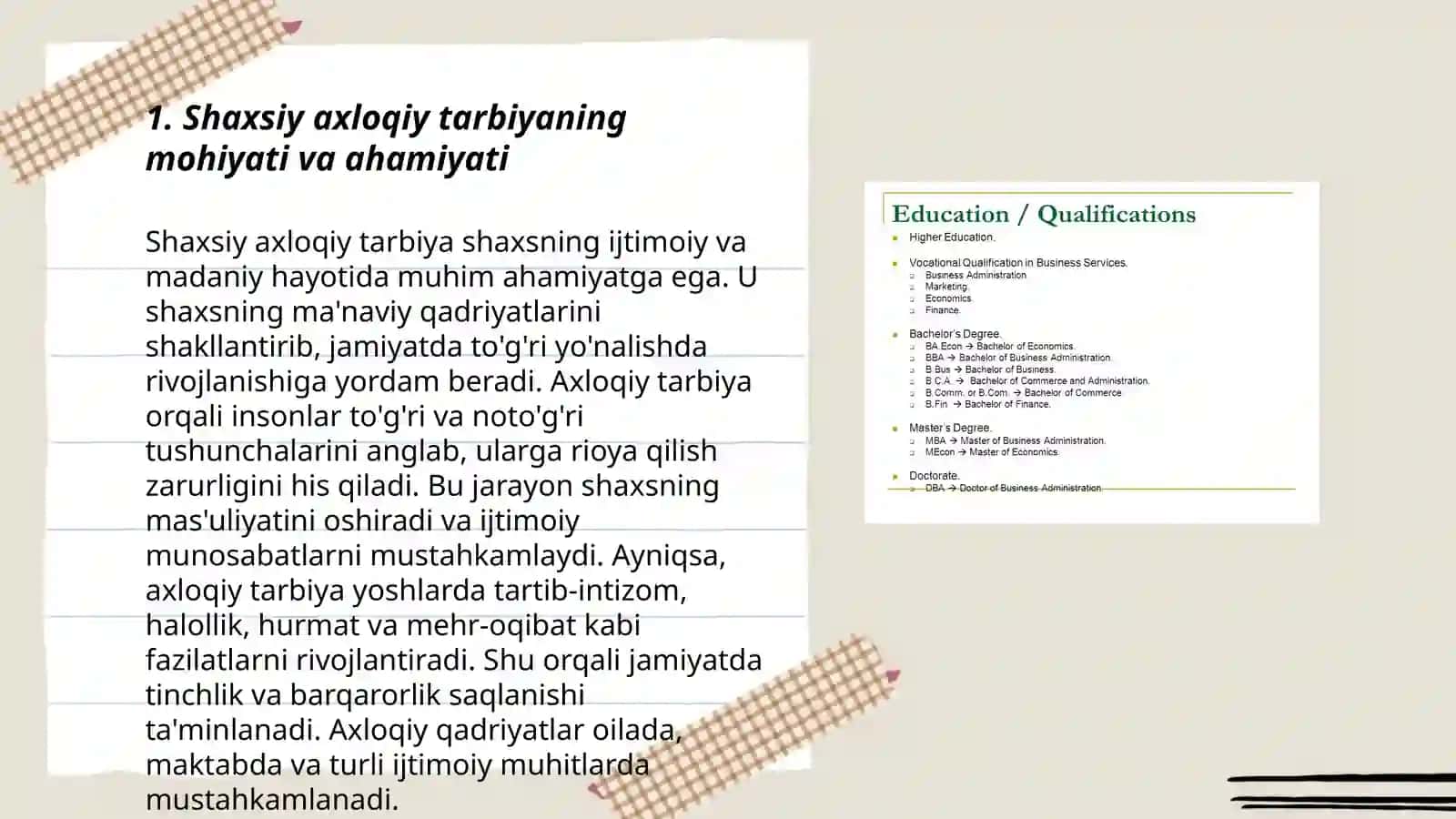 O‘quvchi shaxsini, axloqiy tarbiyalash, rivojlantirish tizimi 3