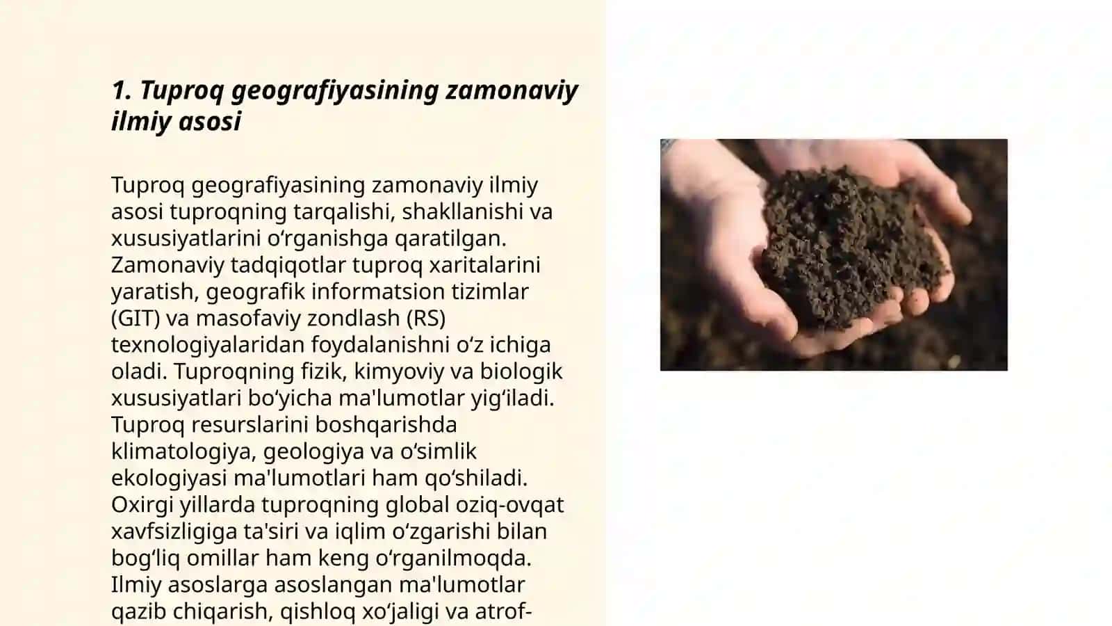 Tuproq geografiyasini oʻrganish tarixi 3