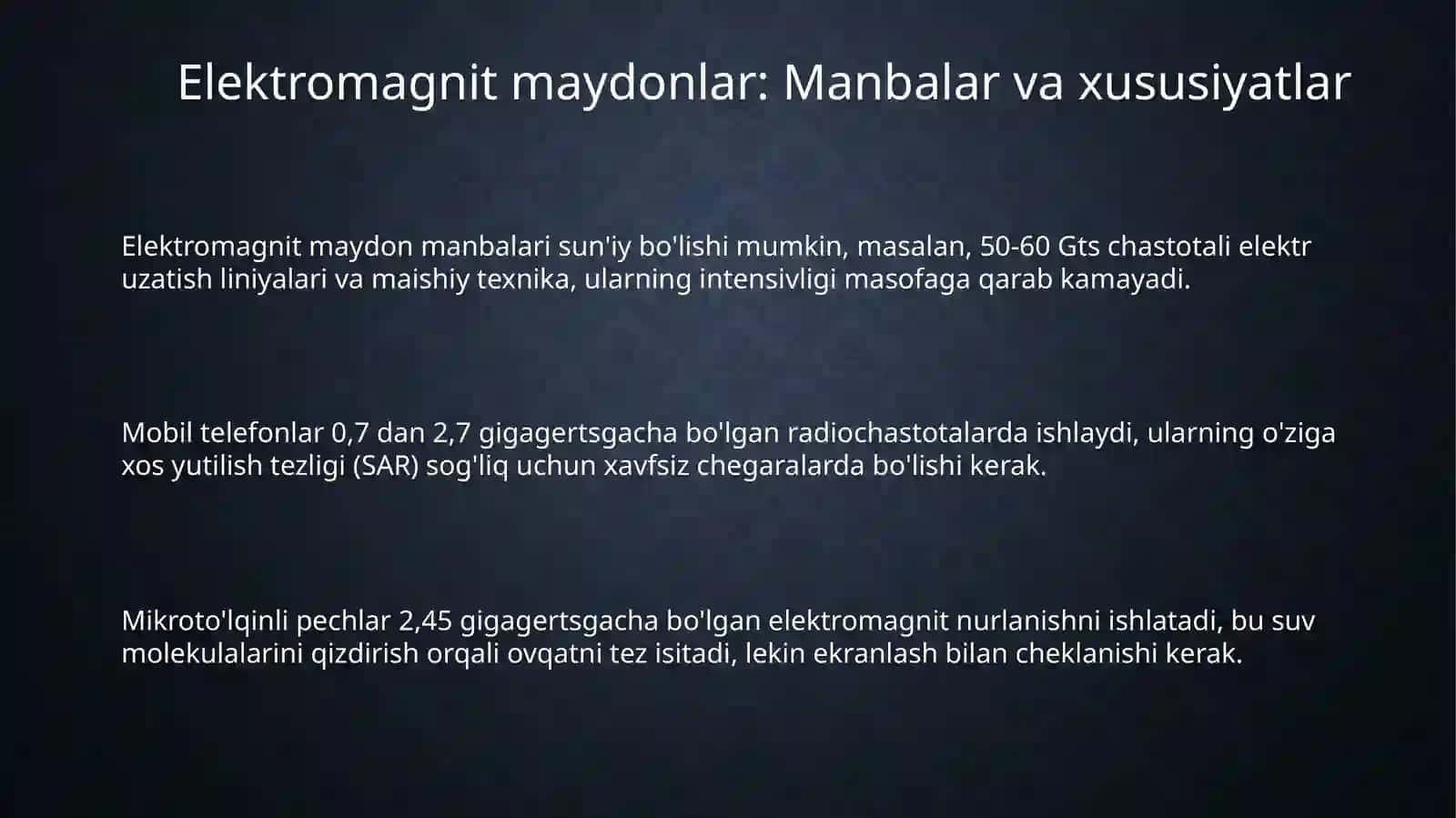 Elektromagnit maydonning organizmga ta‘siri 3