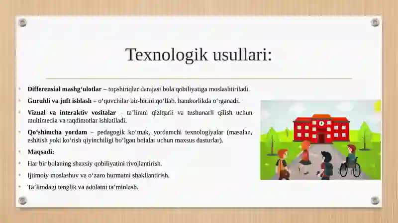 Inklyuziv ta’lim texnologiyasi 3