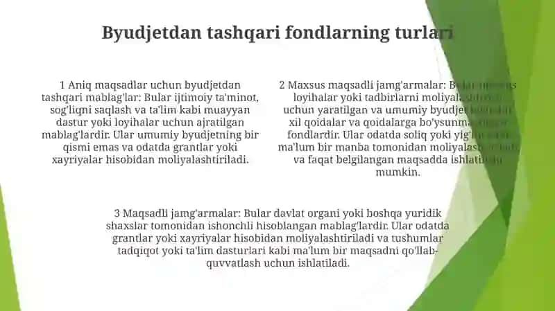 Byudjetdan Tashqari Mablag'Lar Bo'Yicha 3