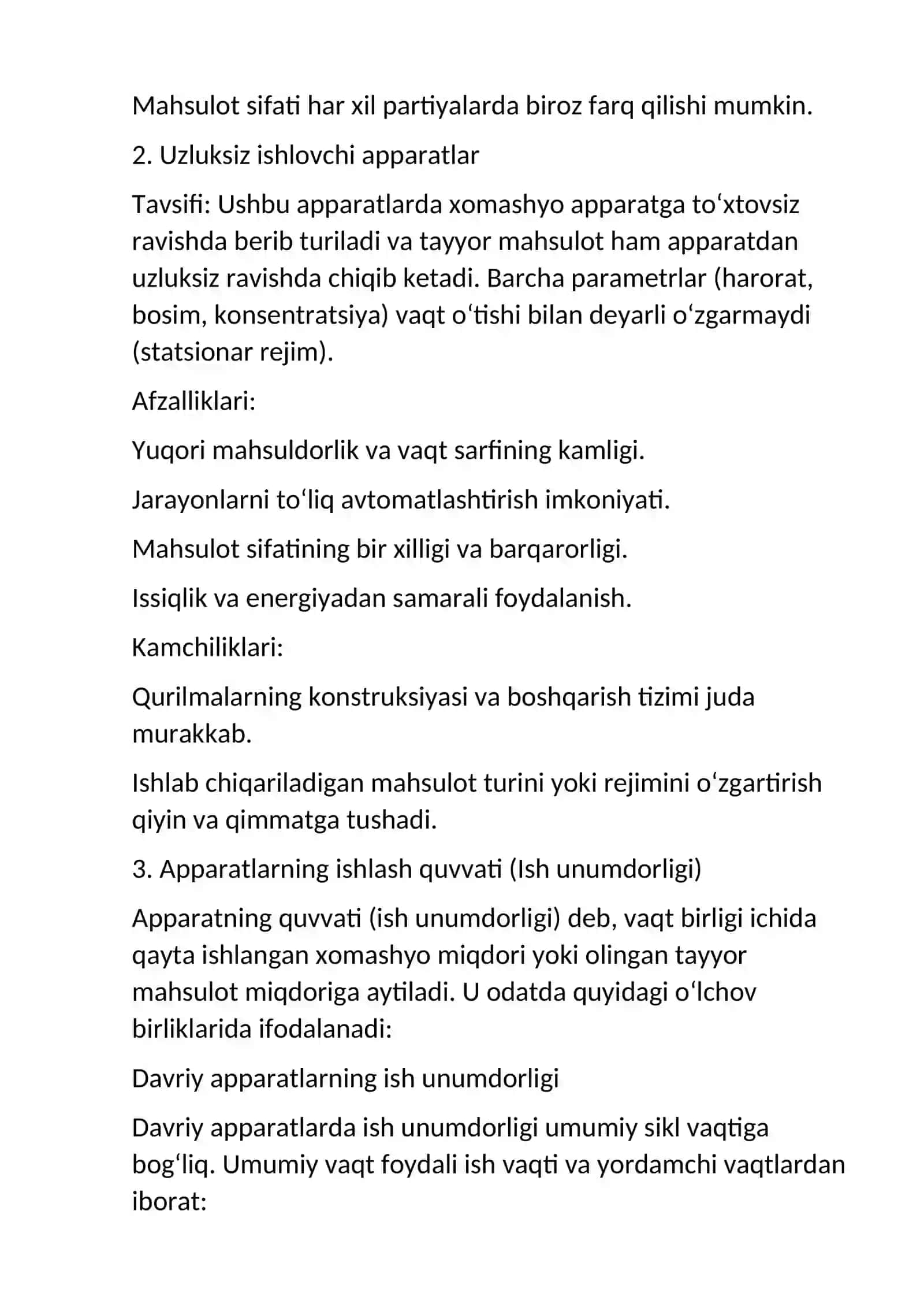 davriy va uzliksiz apparatlar va ularning quvvati 3