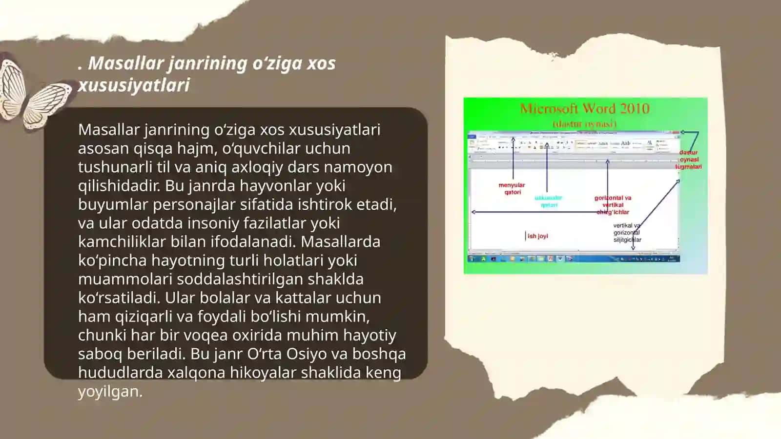 Masal janriga xos matnlar ustida ishlash metodikasi 3