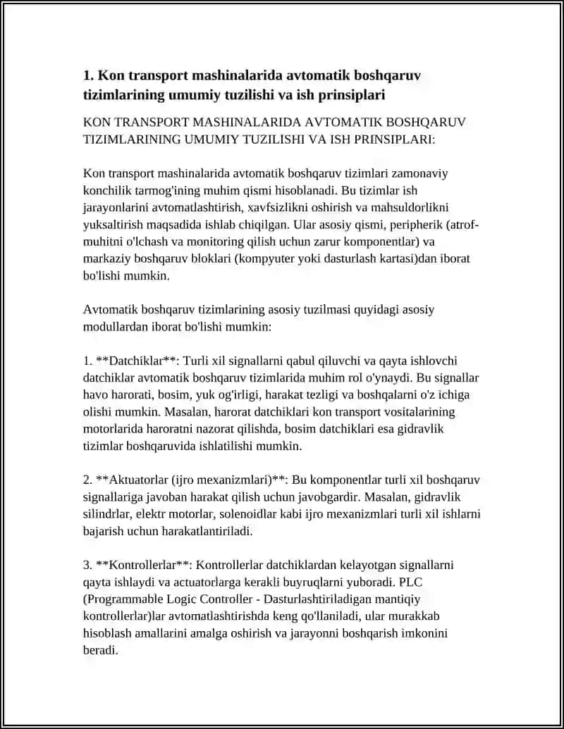 KON TRANSPORT MASHINALARIDA AVTOMATIK BOSHQARUV TIZIMLARI 3