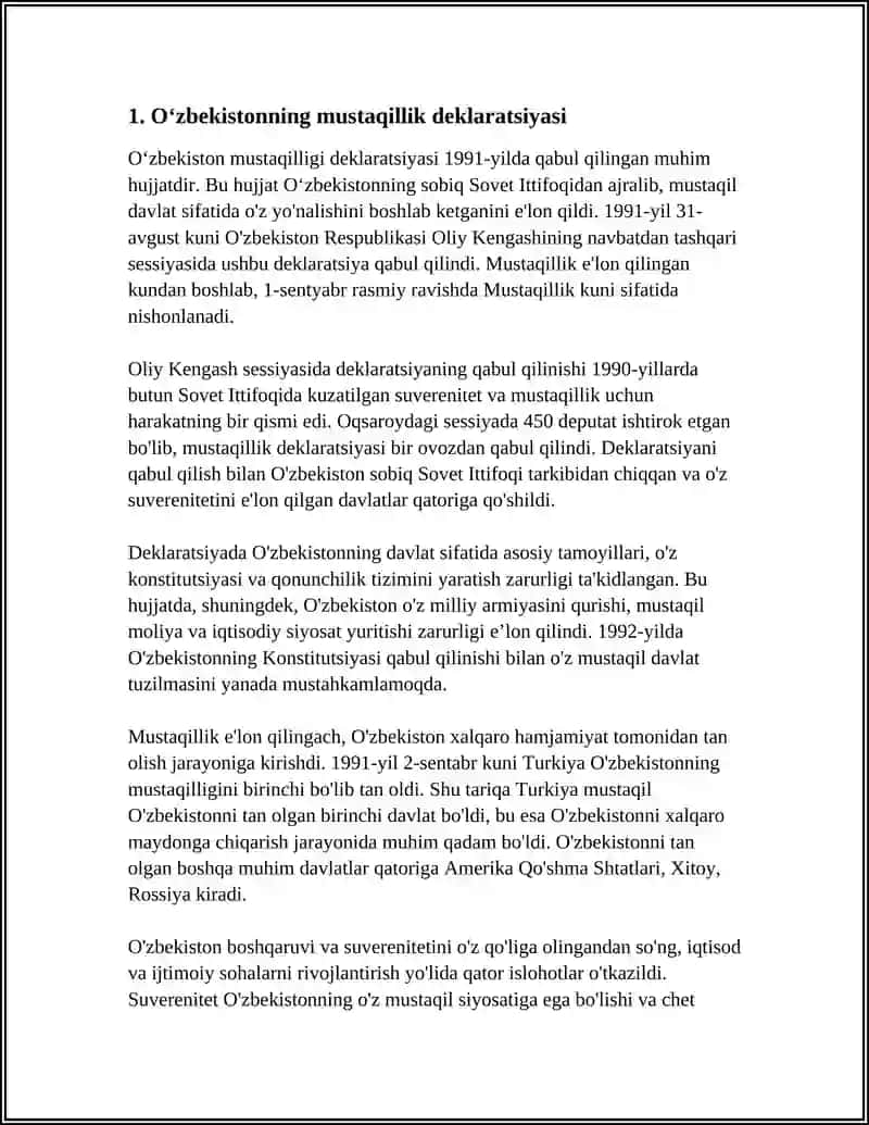 Oʻzbekiston Respublikasi Davlat mustaqilligining umum xalq tomonidan maqullanishi 3
