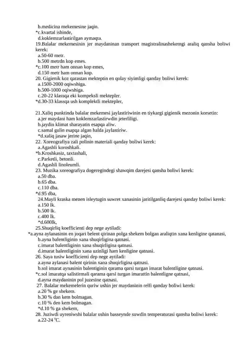 Mektep, mektep internatlarda kontrol sanitar gigiyenik tekseriw 3