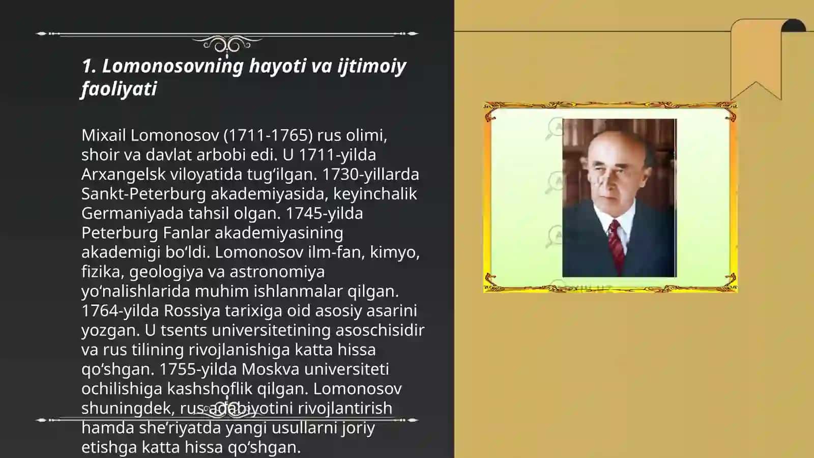 LOMONOSOVNING ILMIY FAOLIYATI 3