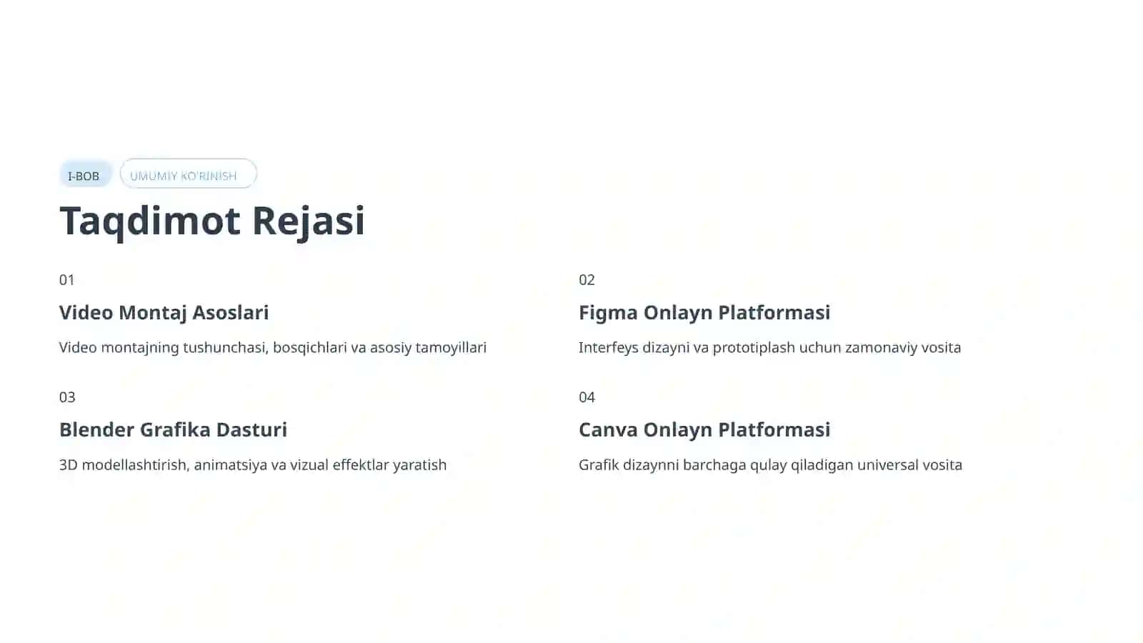 Video Montaj va Zamonaviy Onlayn Grafik Dizayn Vositalari 3
