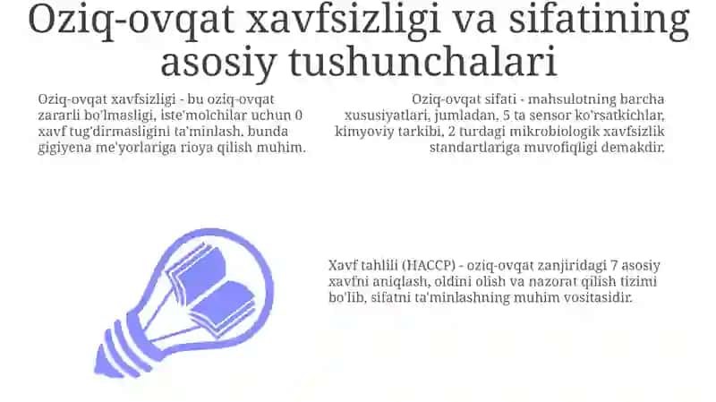 Oziq-ovqat sifatining gigienik baholash 3