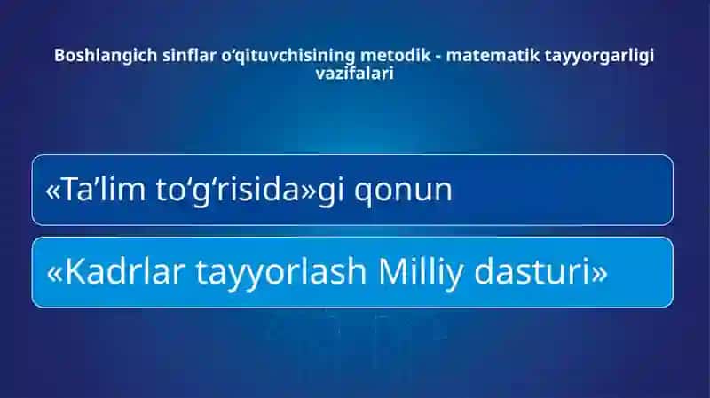 Boshlang‘ich sinf matematika kursi 3