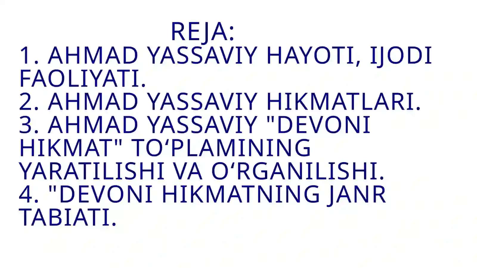 Ahmad Yassaviy ijodiy merosi 3