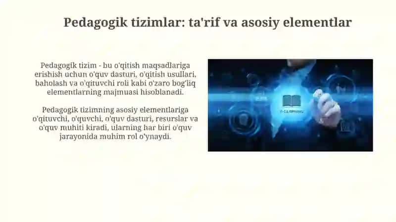 Pedagogik tizimlarni loyihalashtirish 3
