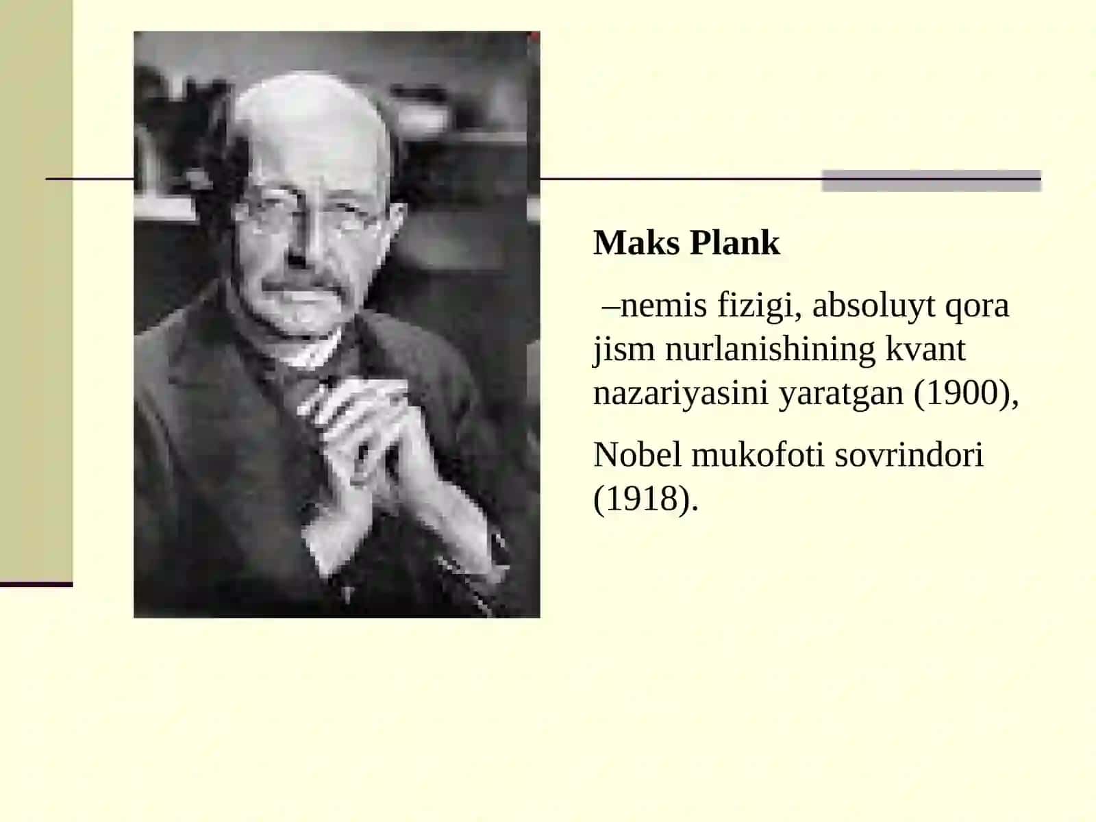 Nurlanishning kvant nazariyasi. Eynshteyn koeffitsiyentlari 3