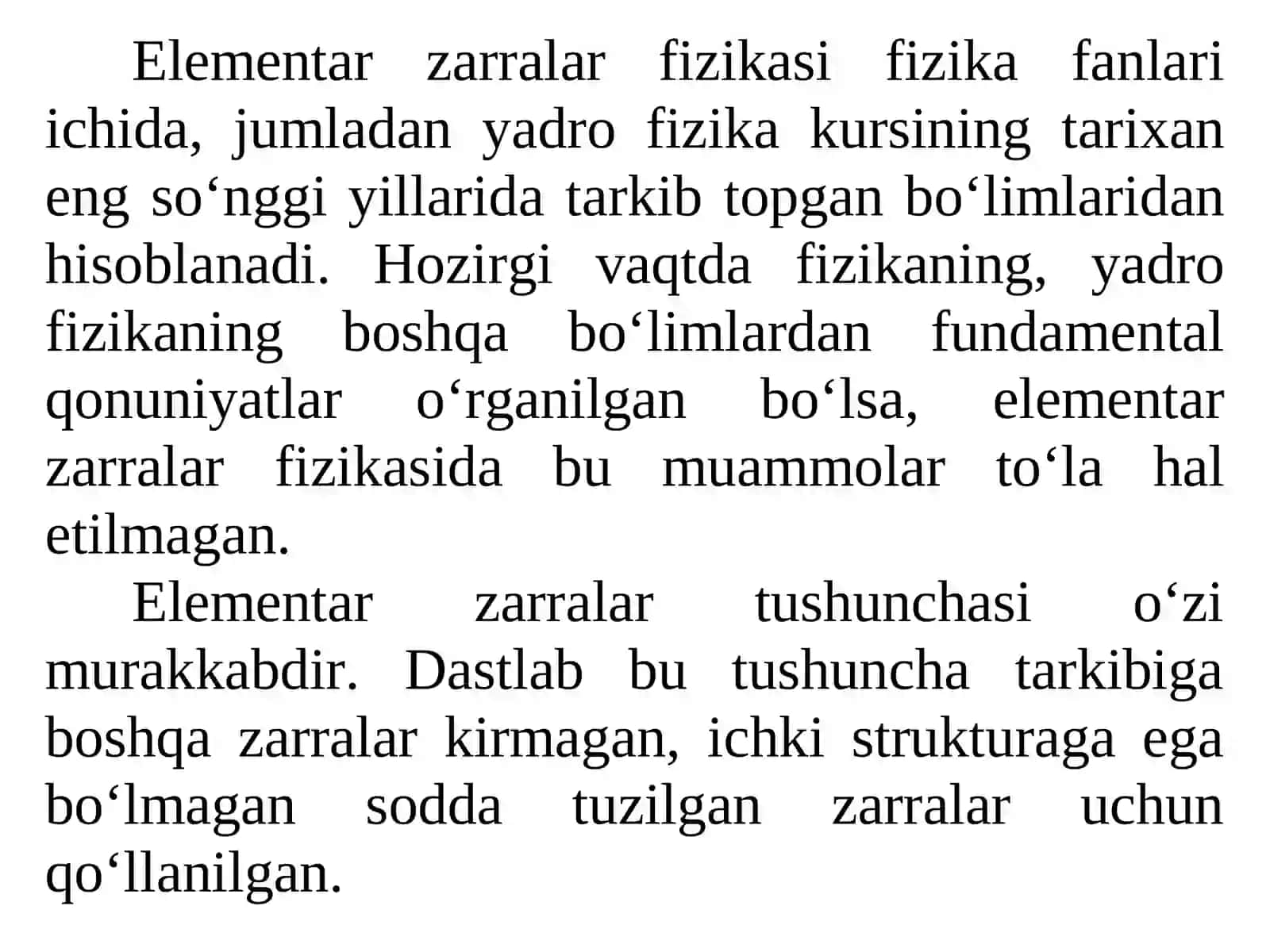 Elementar zarralarning asosiy xususiyatlari va klassifikatsiyasi 3