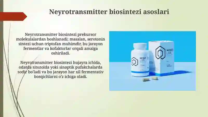 Neyromediatorlar biosimteza xamiyativakasliglari 3