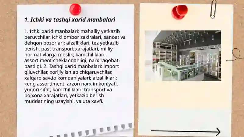 Xarid manbalarining tasnifi 3