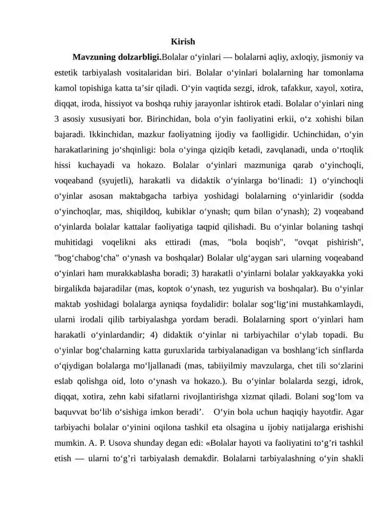 Uch yoshli bolalarda harakatli va so‘z o‘yinlarini tashkil etish 3