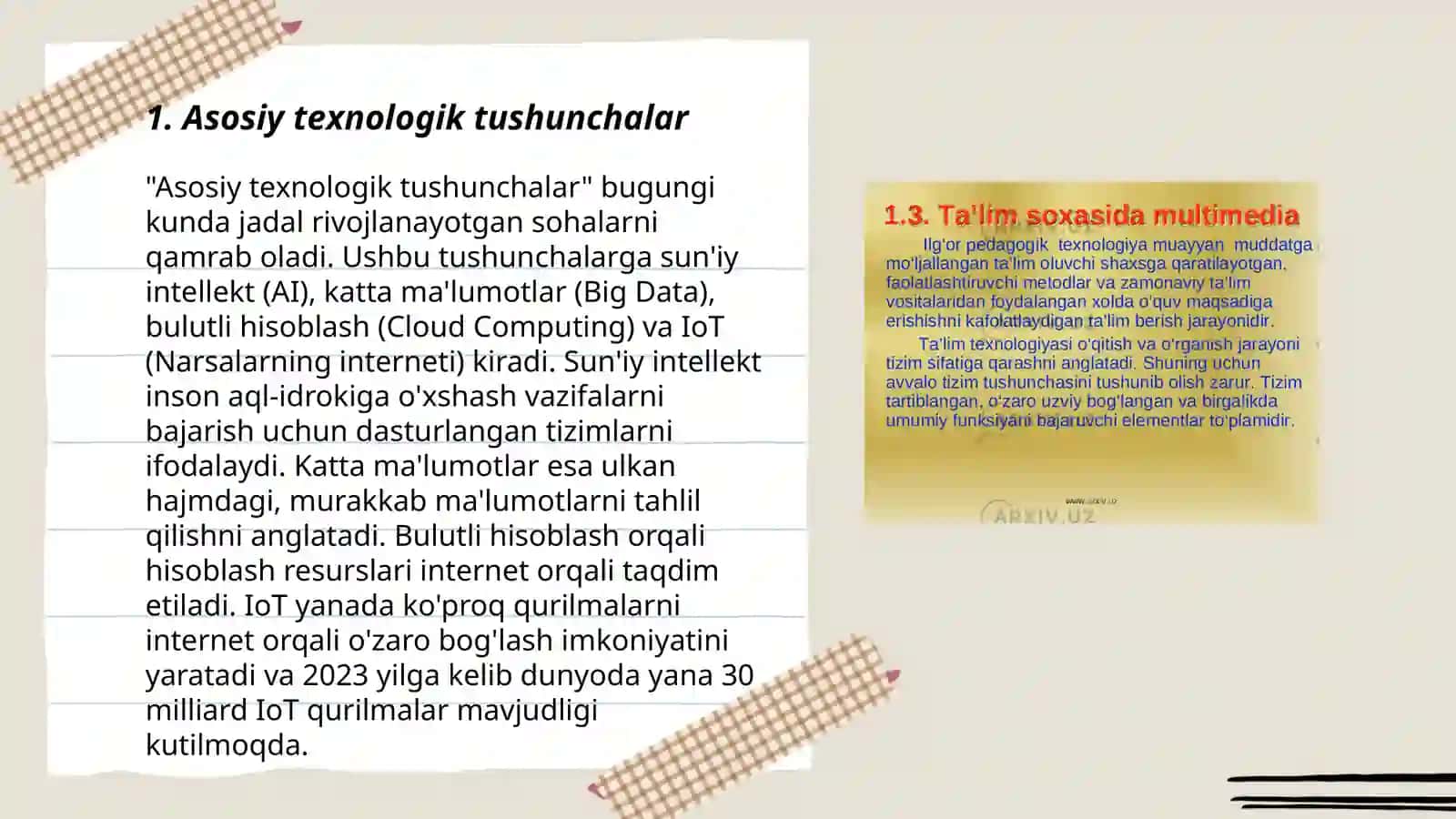 Boshlang'ich sinf texnologiya darslarining kompetensiyalari 3