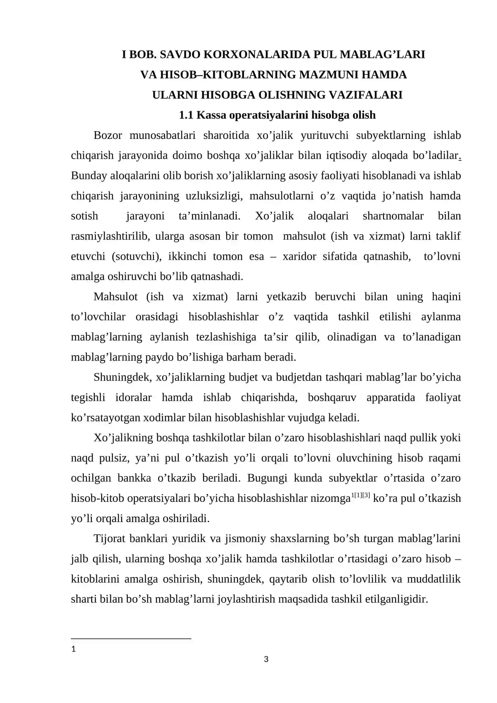 SAVDO KORXONALARIDA PUL MABLAGʻLARI XISOBI VA ULARDAN SAMARALI FOYDALANISH TAXLILI 3