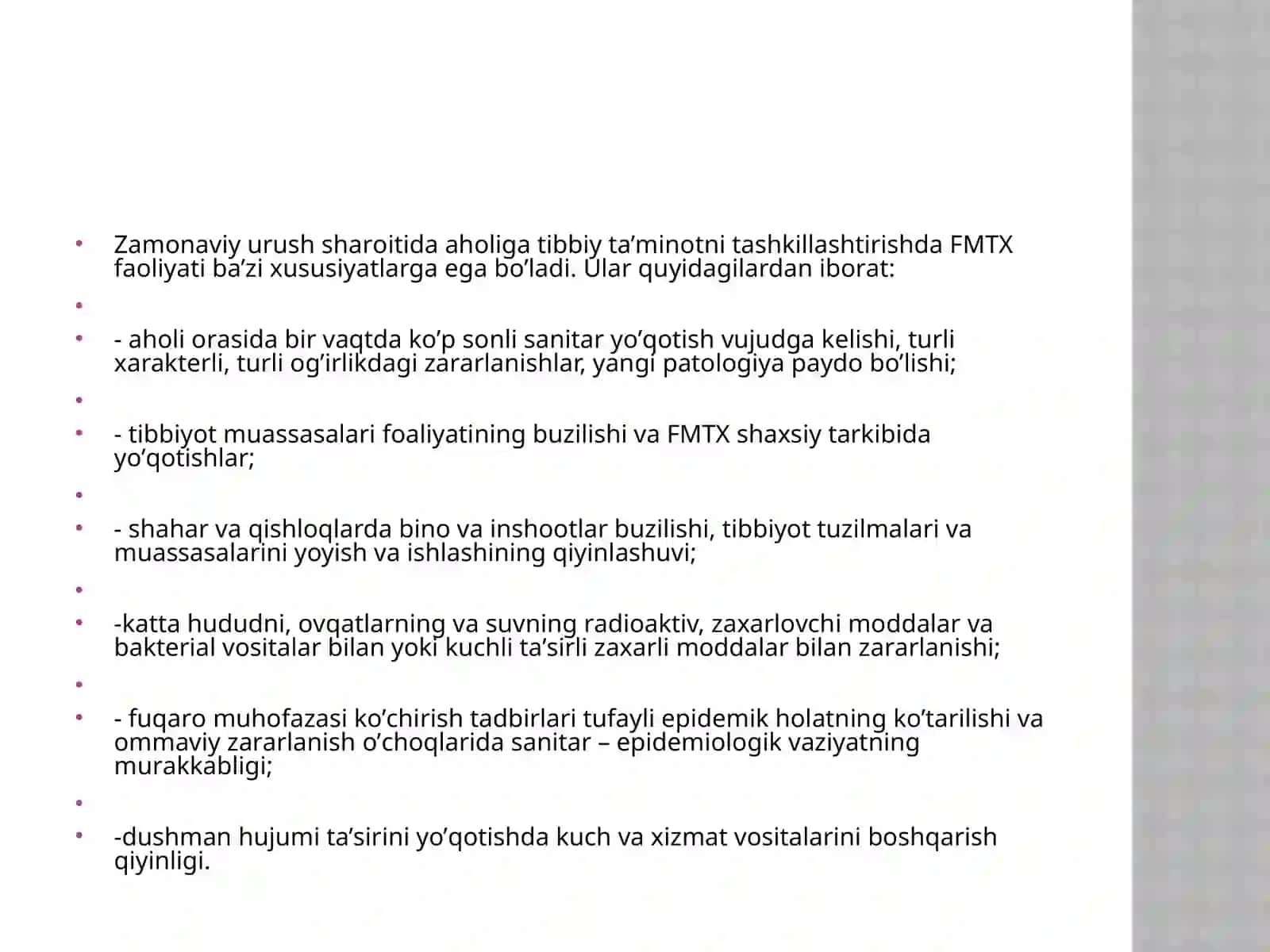 Fuqarolik muhofazasi tibbiyoti vazifasi tashkiliy tamoyillari 3