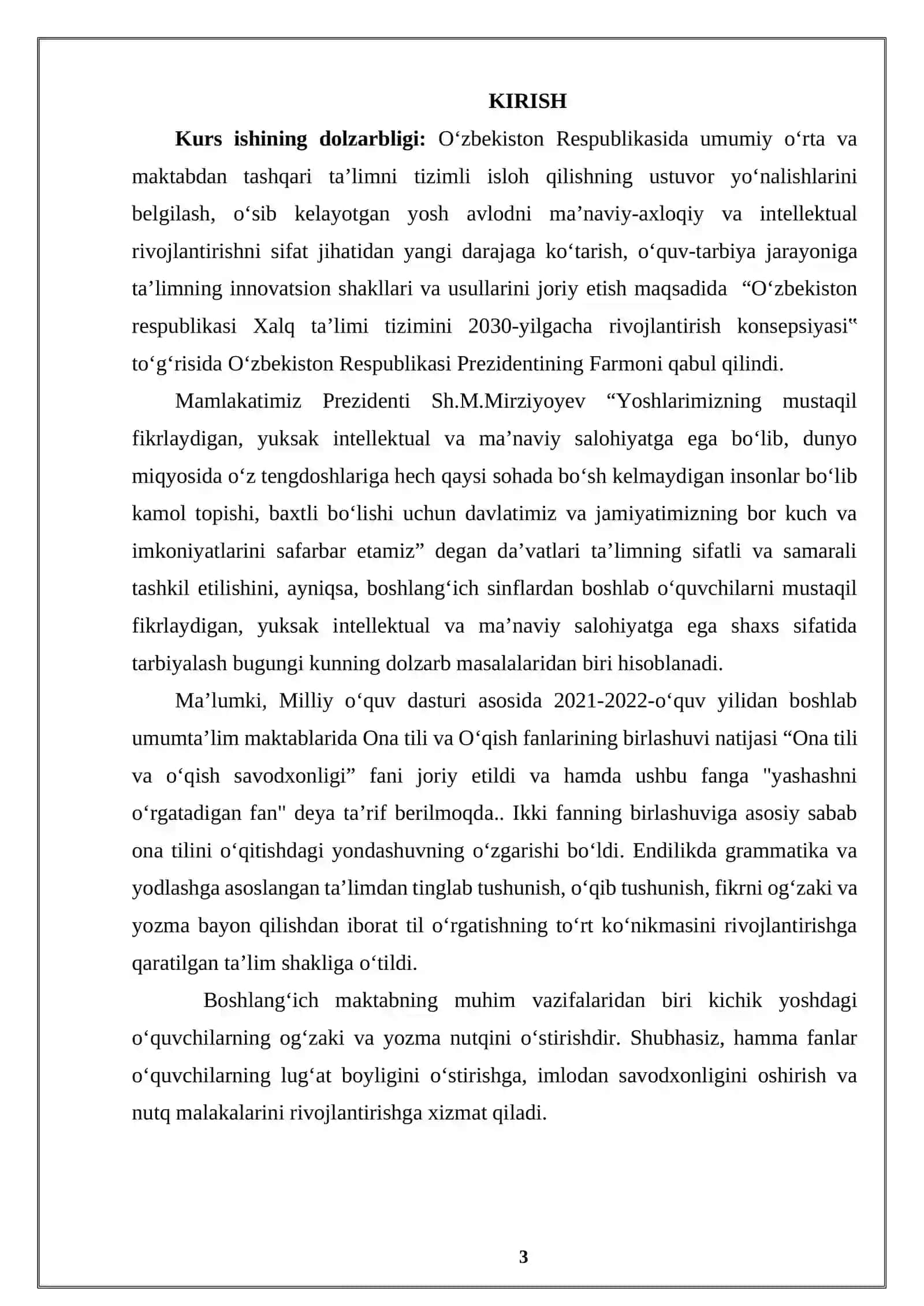 BOSHLANG’INCH SINFLARDA MATN VA BADIIY ASARLARDA TINISH BELGILARINING ISHLATILISH O’RNI 3