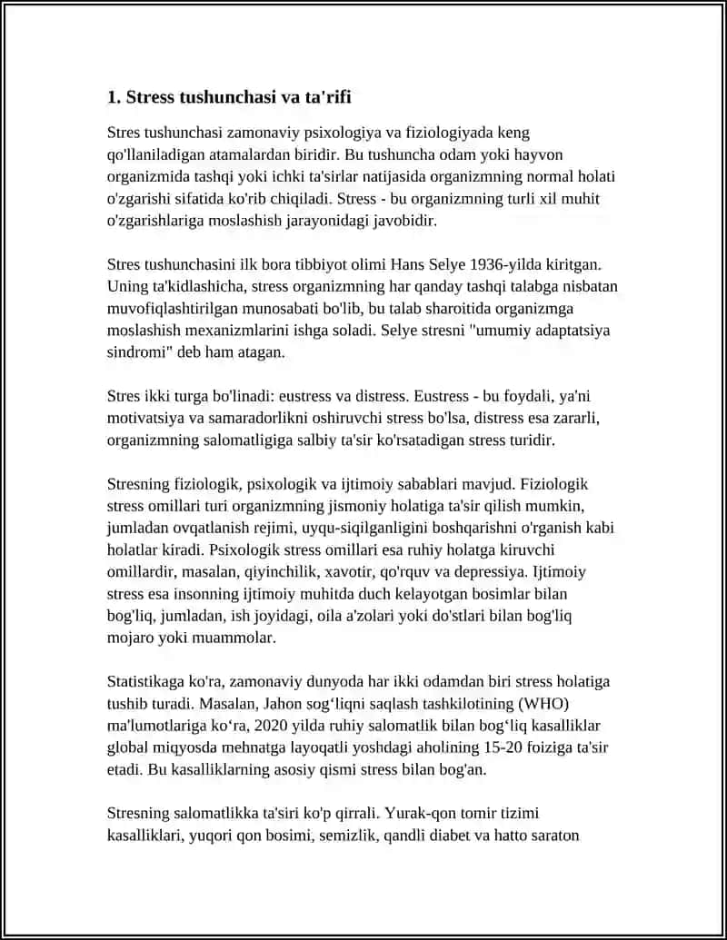 STRESS HAQIDA UMUMIY TUSHUNCHA 3
