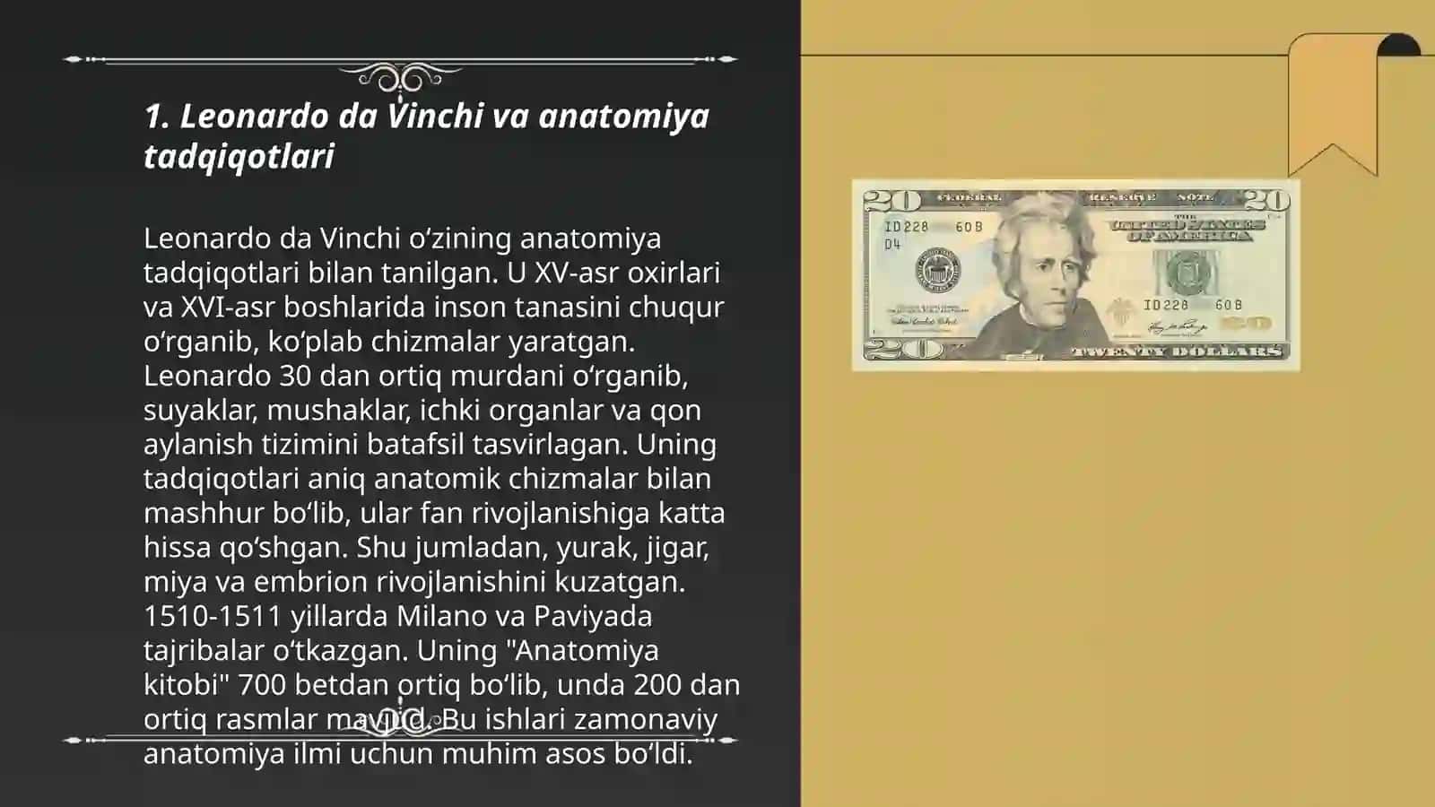 Leonardo da Vinchi va anatomiya tadqiqotlari 3