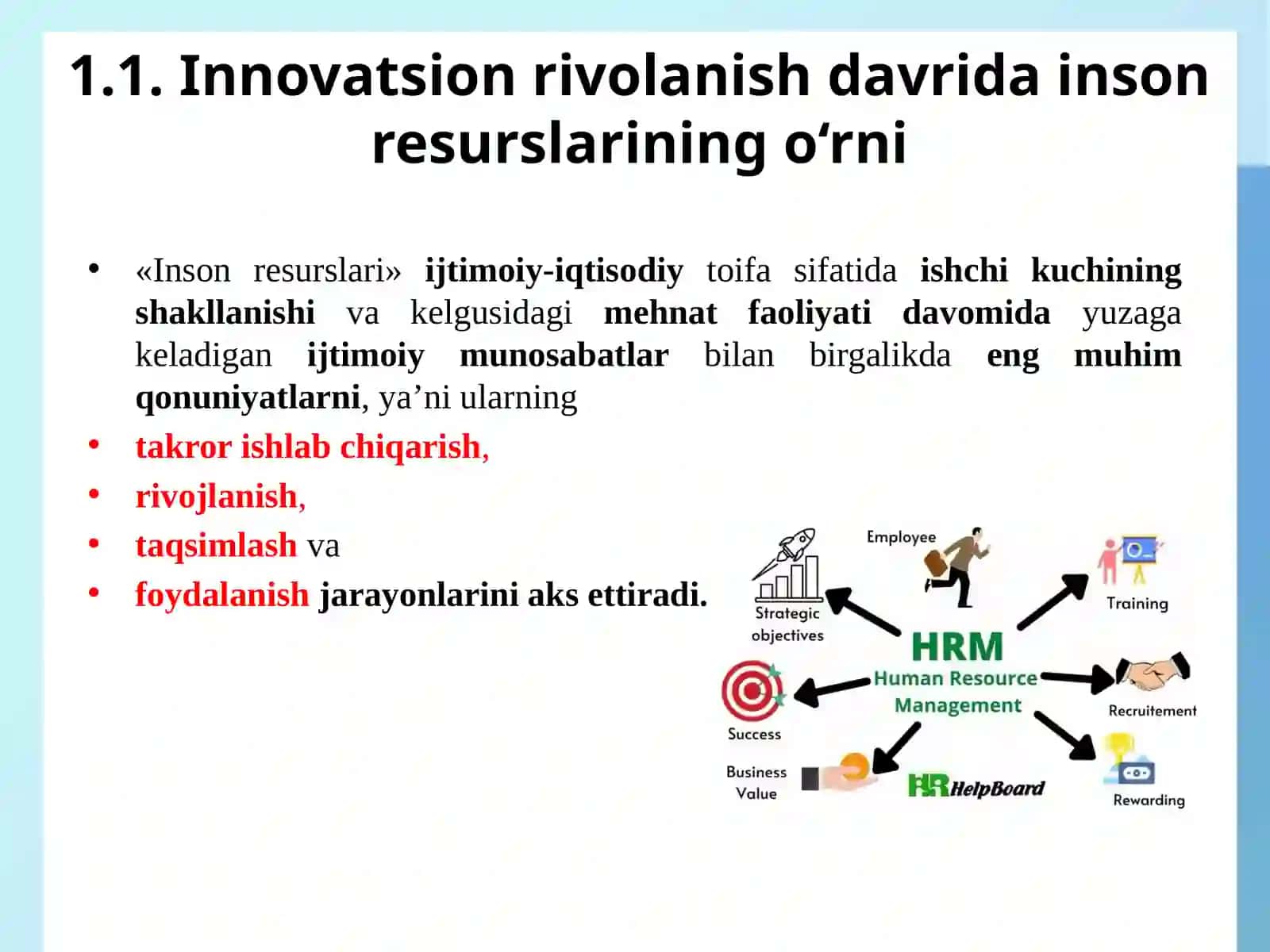 Inson resurslari ijtimoiy-iqtisodiy taraqqiyotining rijovlantirish asosi 3