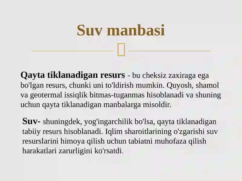 Suv-qaytatiklanadigan vazaxira qilinadigan manbalar 3