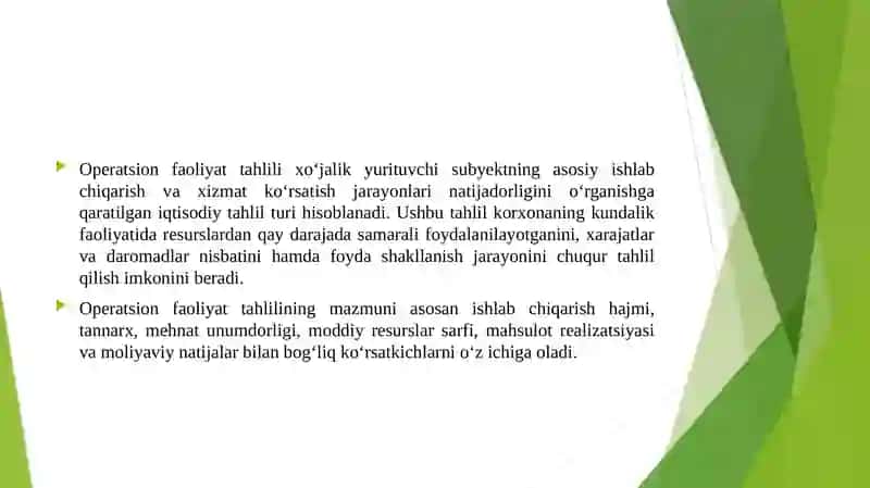 Operatsion faoliyat tahlilining mazmuni va muhim vazifalari 3