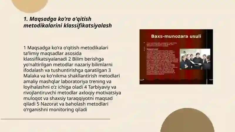 Oʻqitish metodikalarining klassifikatsiyasi 3