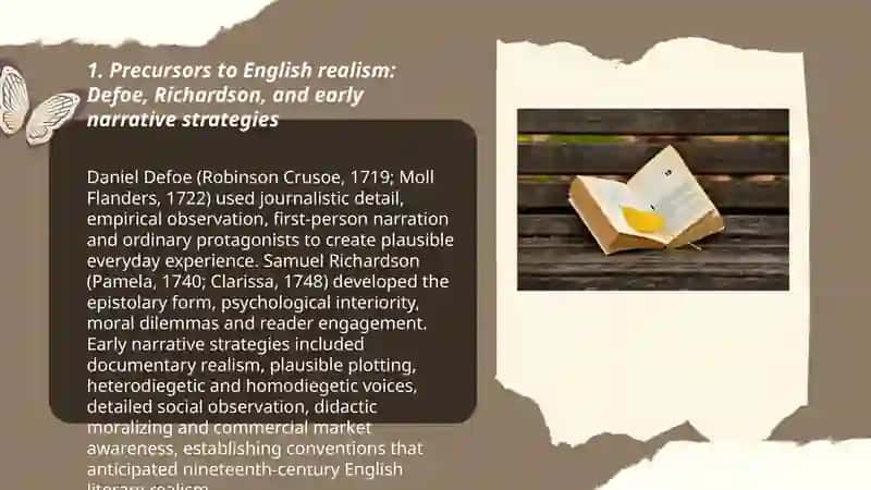 History of the development of English realistic novels 3