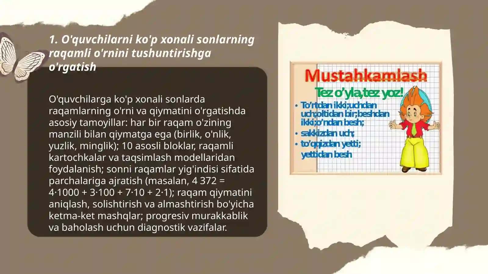 O'quvchilarni "kop xonali sonlar" mavzularida masalalar yechishga o`rgatishning umumiy masalalari 3