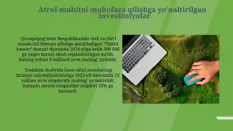 Davlatning ekalogiya sohasidagi siyosati va uni amalga oshirishning iqtisodiy mexanizmi 3
