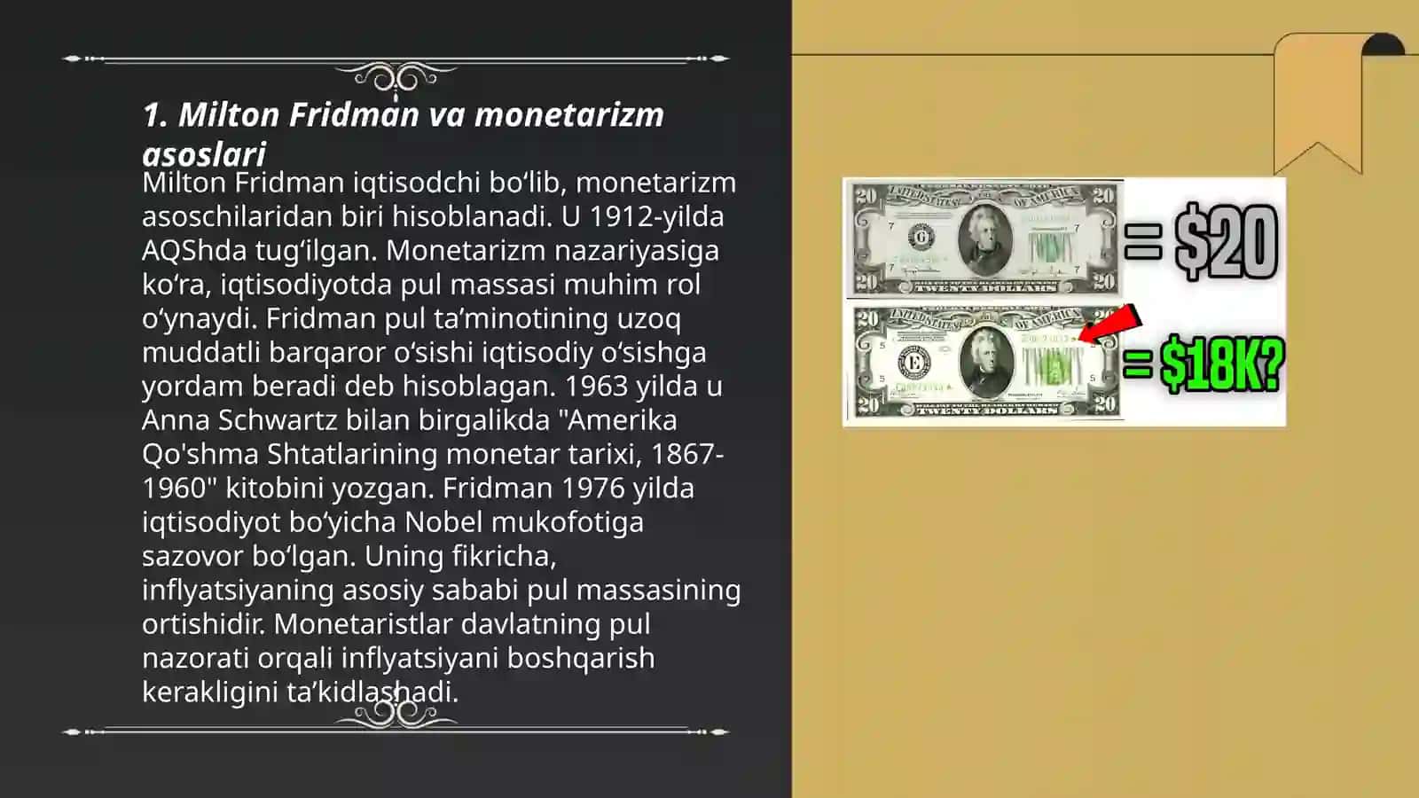 Milton Fridman va monetarizm: pul-kredit siyosati va inflatsiya nazorati 3