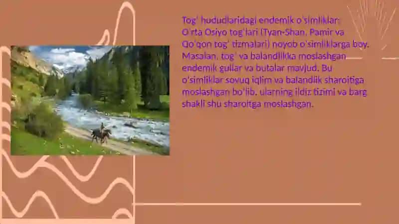 O'rta Osiyo endemik organizmlari 3