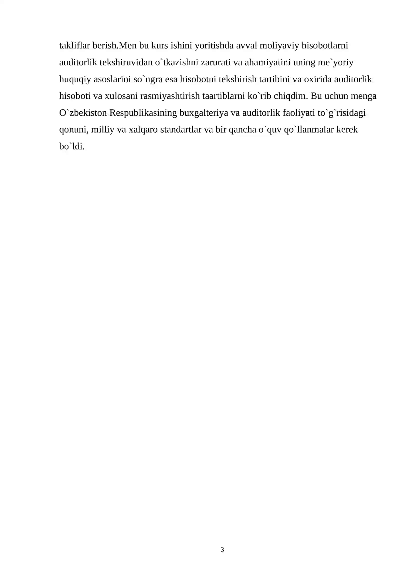 MOLIYAVIY HISOBOTLARINI AUDITORLIK TEKSHIRUVIDAN O‘TKAZISH 3