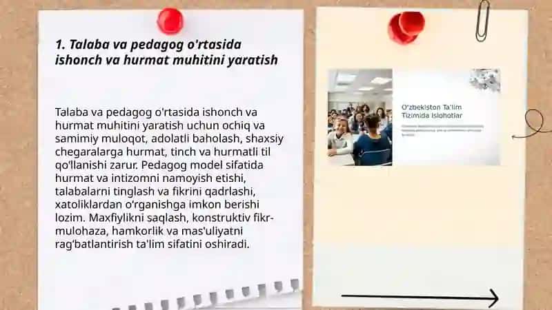 Ta'lim tizimida talabalar va pedagog orasidagi munosabat 3