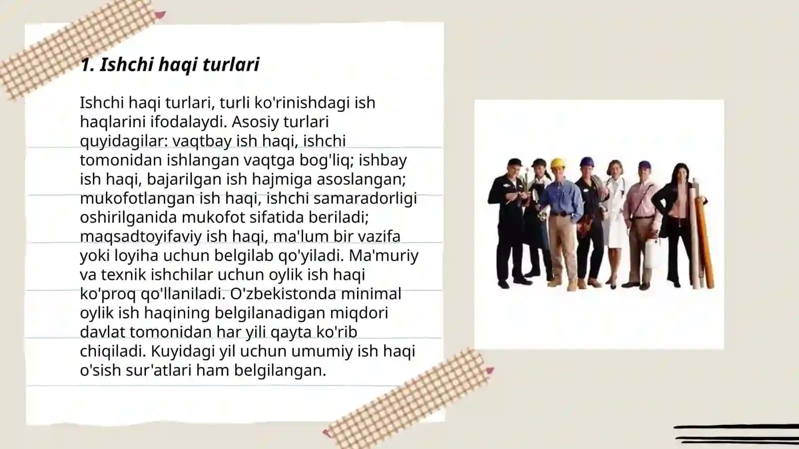Ishchi haqi shakllari va tizimi 3