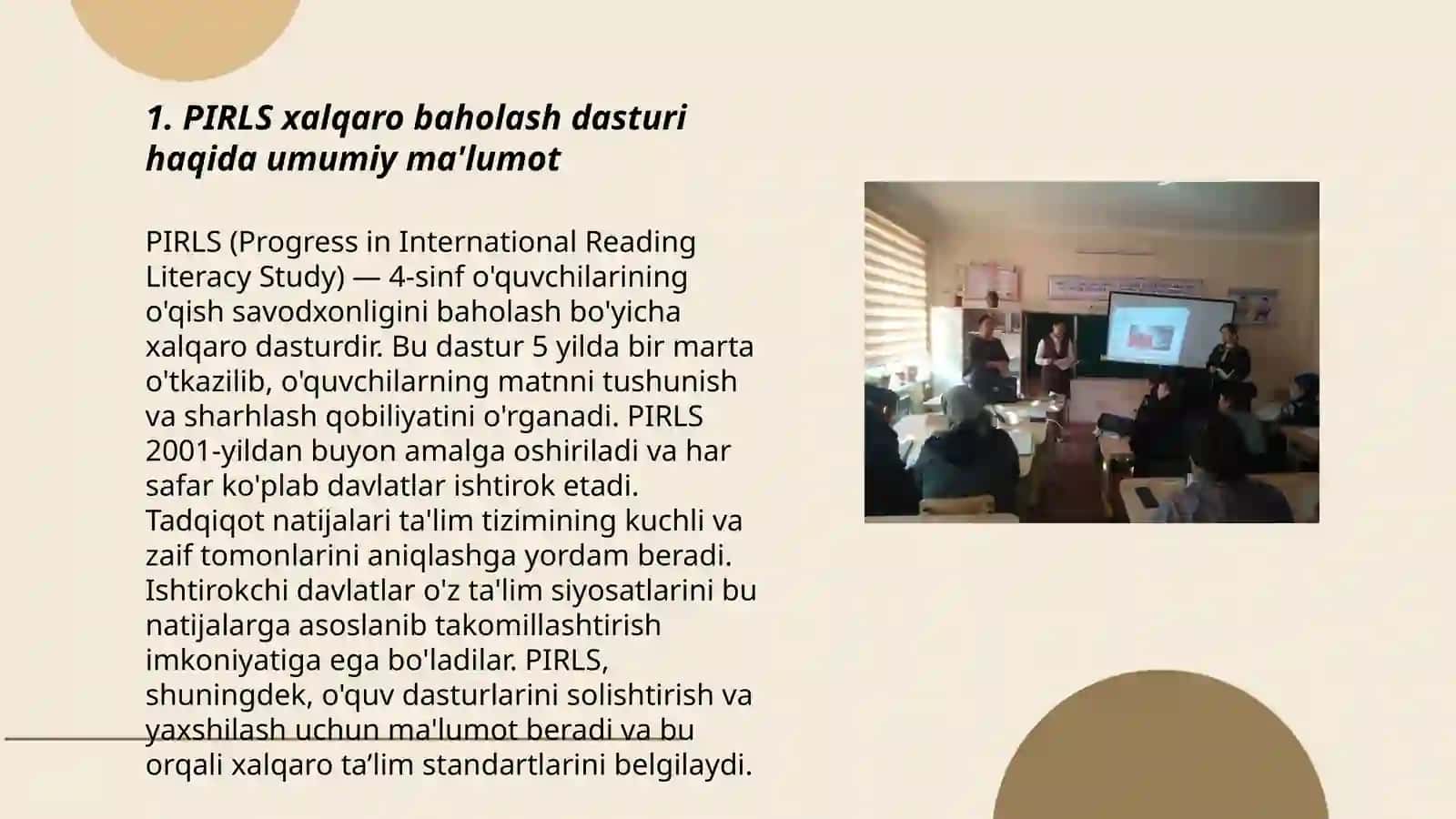 PIRLS xalqaro baholash dasturi 3