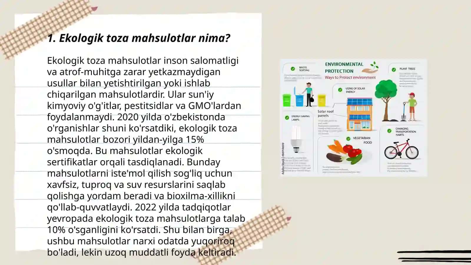 Ekologik toza mahsulotlarni tanlash boʻyicha maslahat berish Hayitova Mahliyo 3