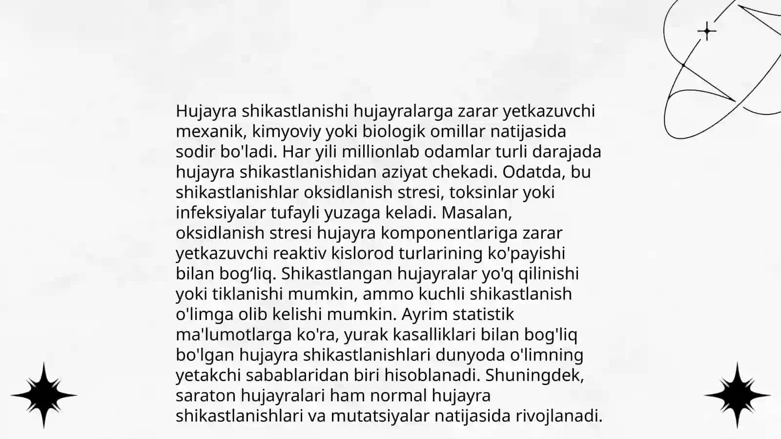 Hujayra shikastlanishida hujayralararo munosabatlarning buzulishlari 3