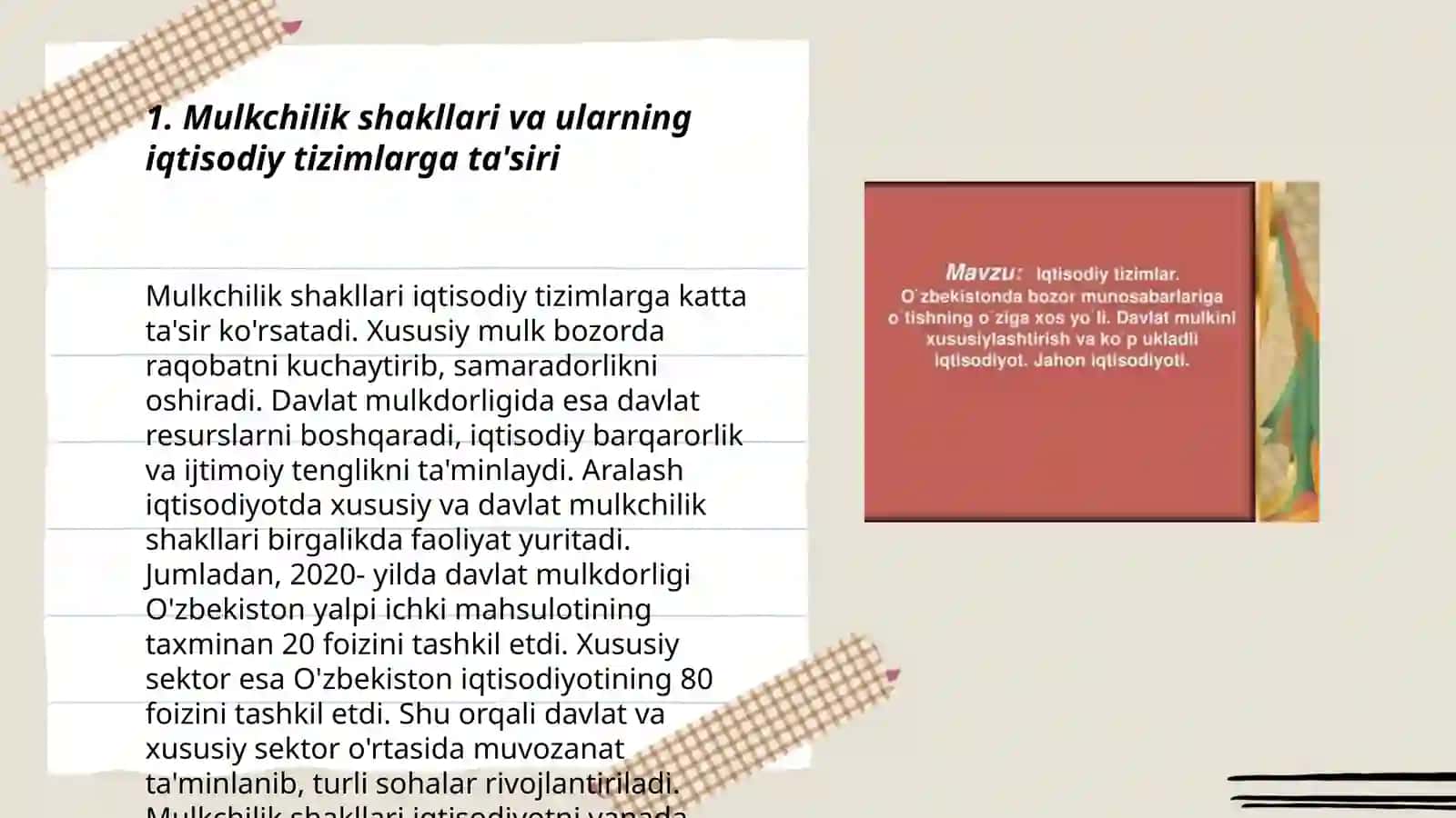 Iqtisodiy tizimlar va mulkchilik 3