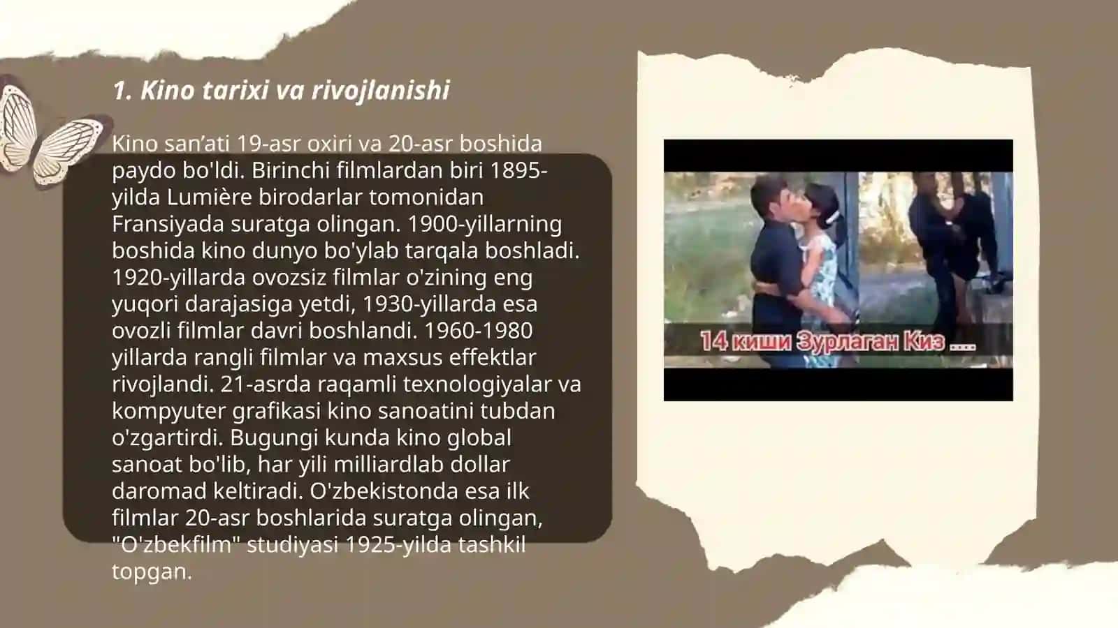 Kino san'ati yoki idustriya sifatida 3