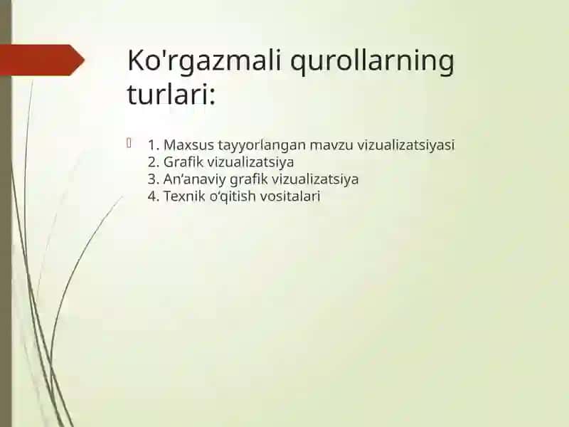 Ko'rgazmali o'quv qurollari va qo'llanmalar 3