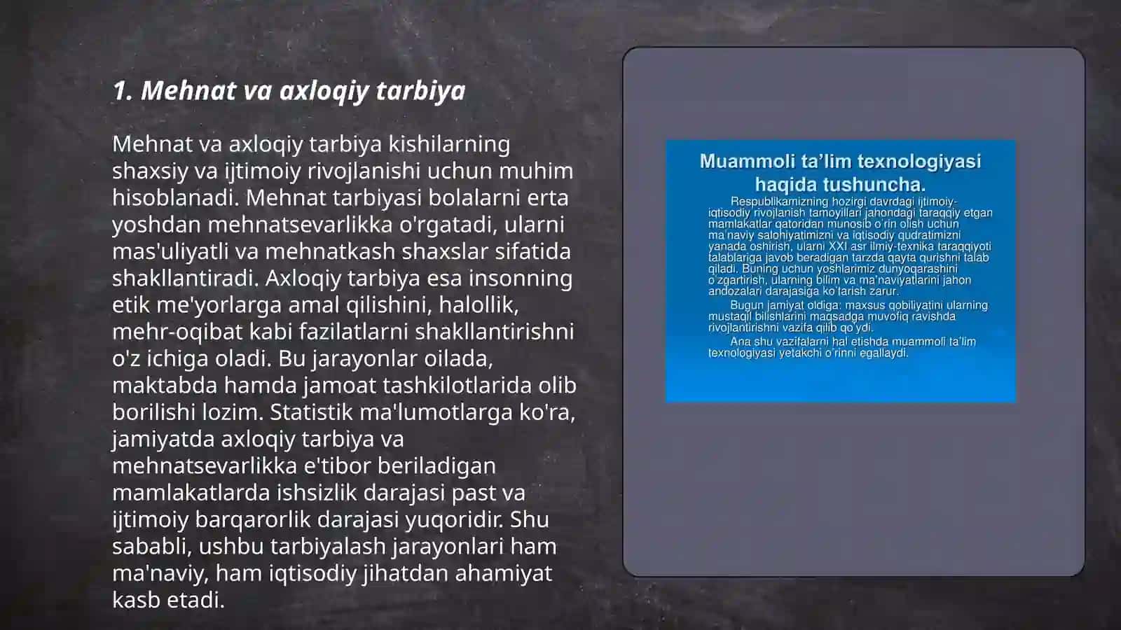 Mutafakkirlar merosida mehnat tarbiyasi 3
