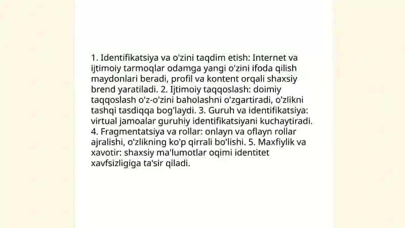 Internet, virtual va vizual olamning shaxsga ta'siri 3