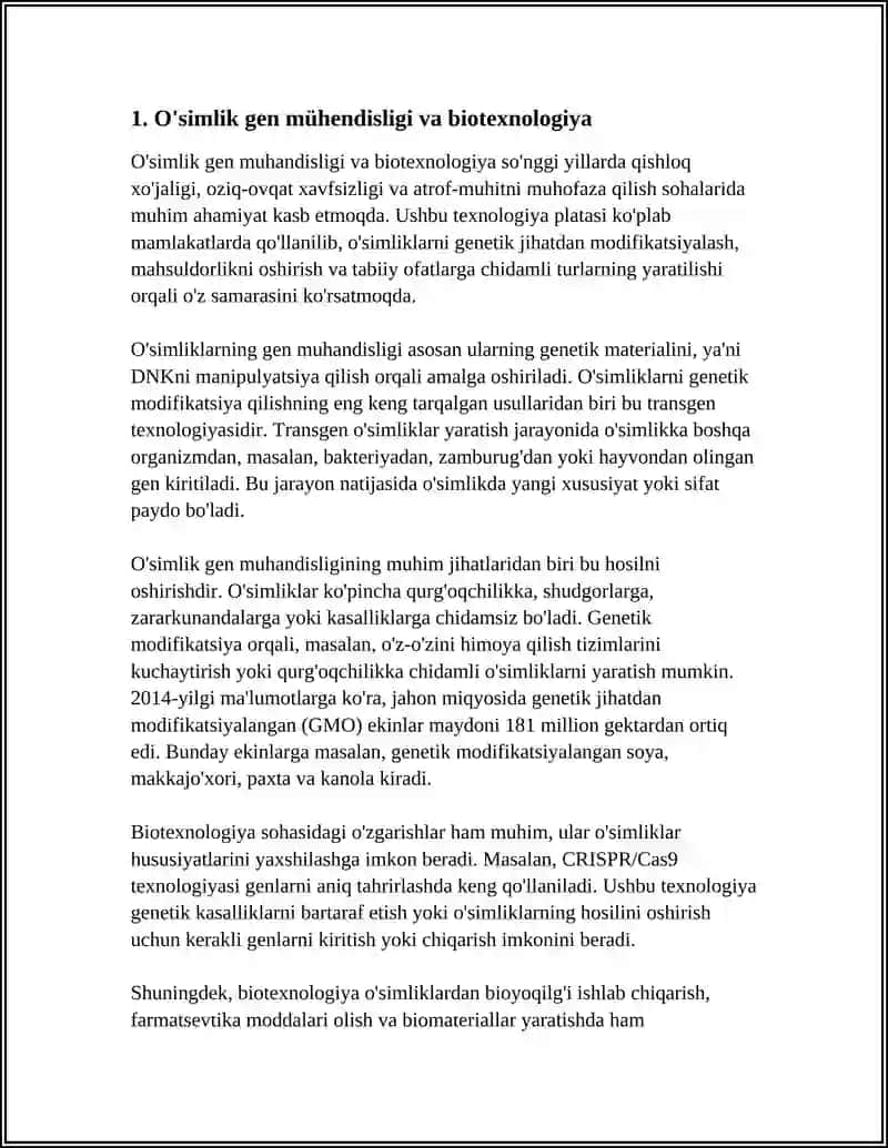 O'SIMLIK GEN MUXANDISLIGI, KORONALI GENLAR, AGROBAKTER TUMIFATSIENS BAKTERIYASI VA UNING XUSUSIYATLARI 3